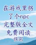 在游戏里拐了个npc完整版全文免费阅读